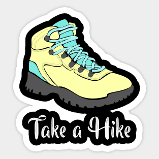 Take a Hike HIking Boot Sticker
